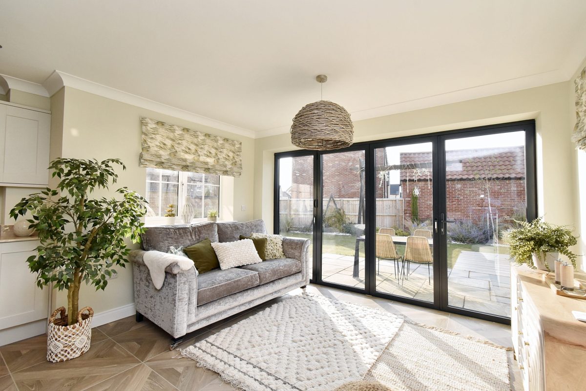 show home kitchen living space