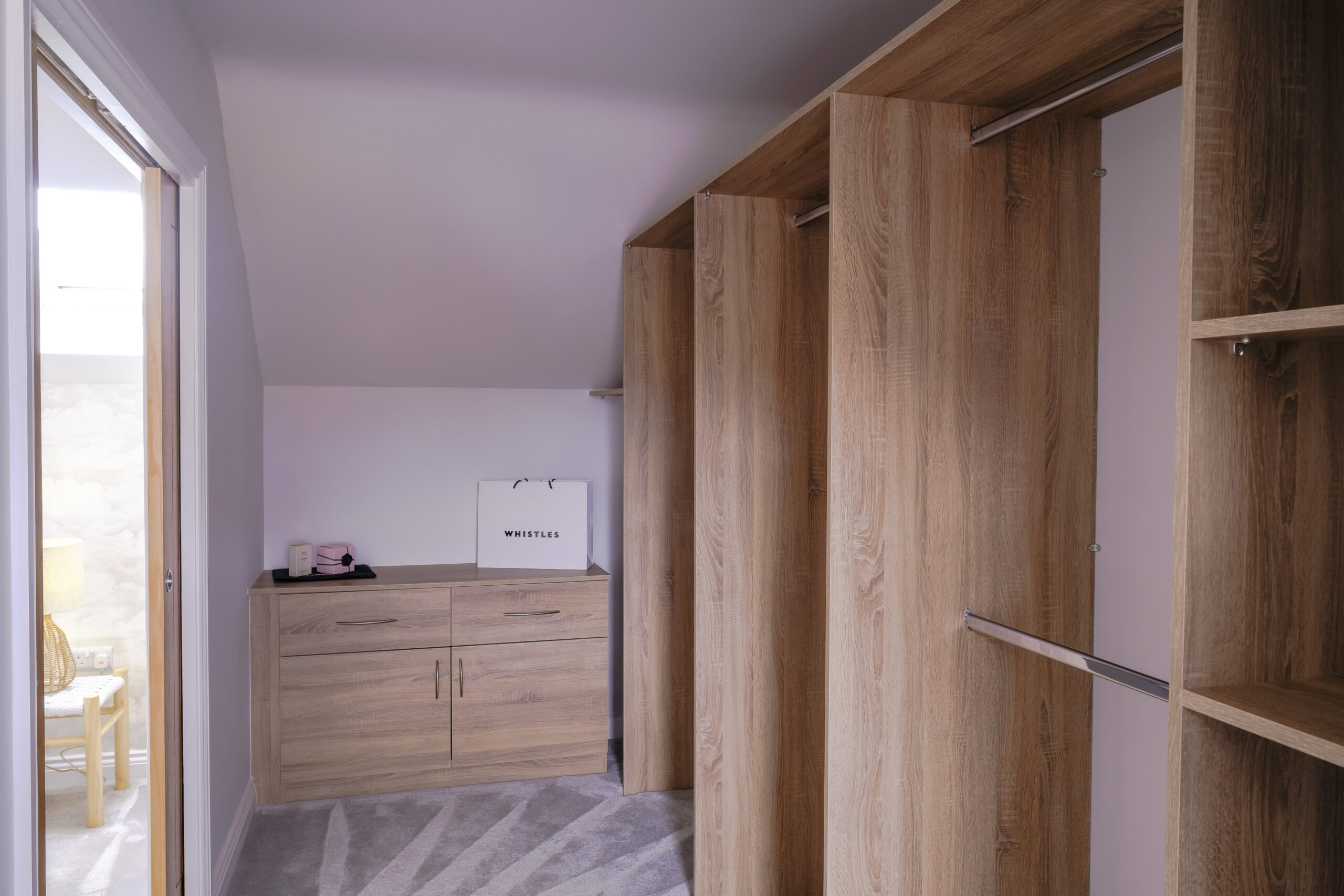 Manor Fields Washingborough Show Home Master Bedroom Walk in Wardrobe