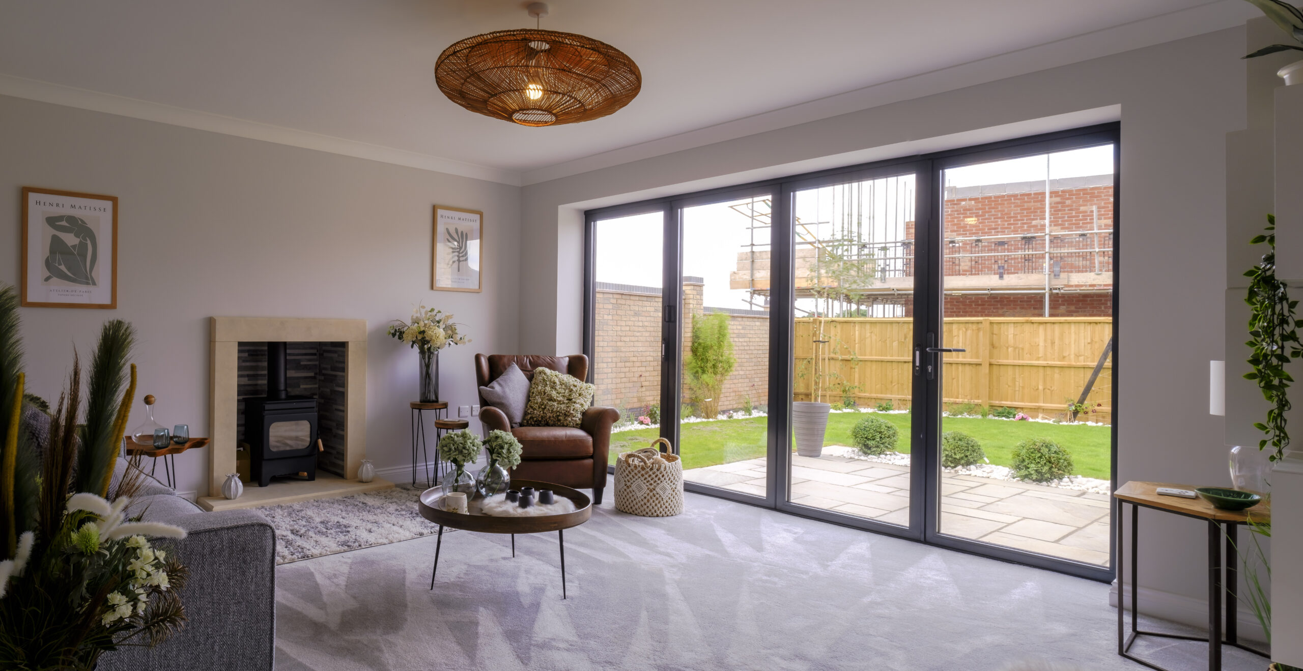Manor Fields Washingborough Show Home Lounge Bifolds