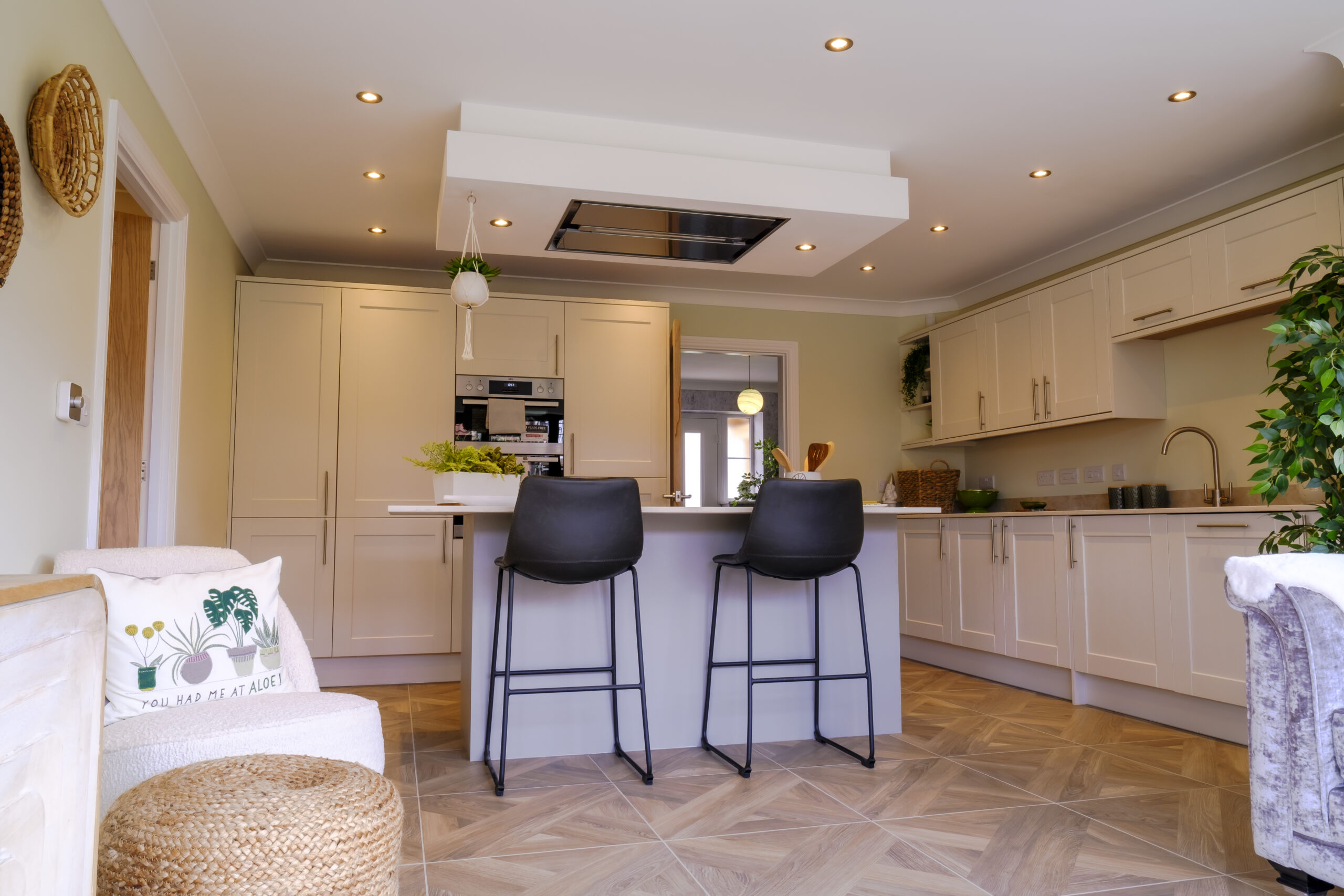 Manor Fields Washingborough Show Home Kitchen Island Seating