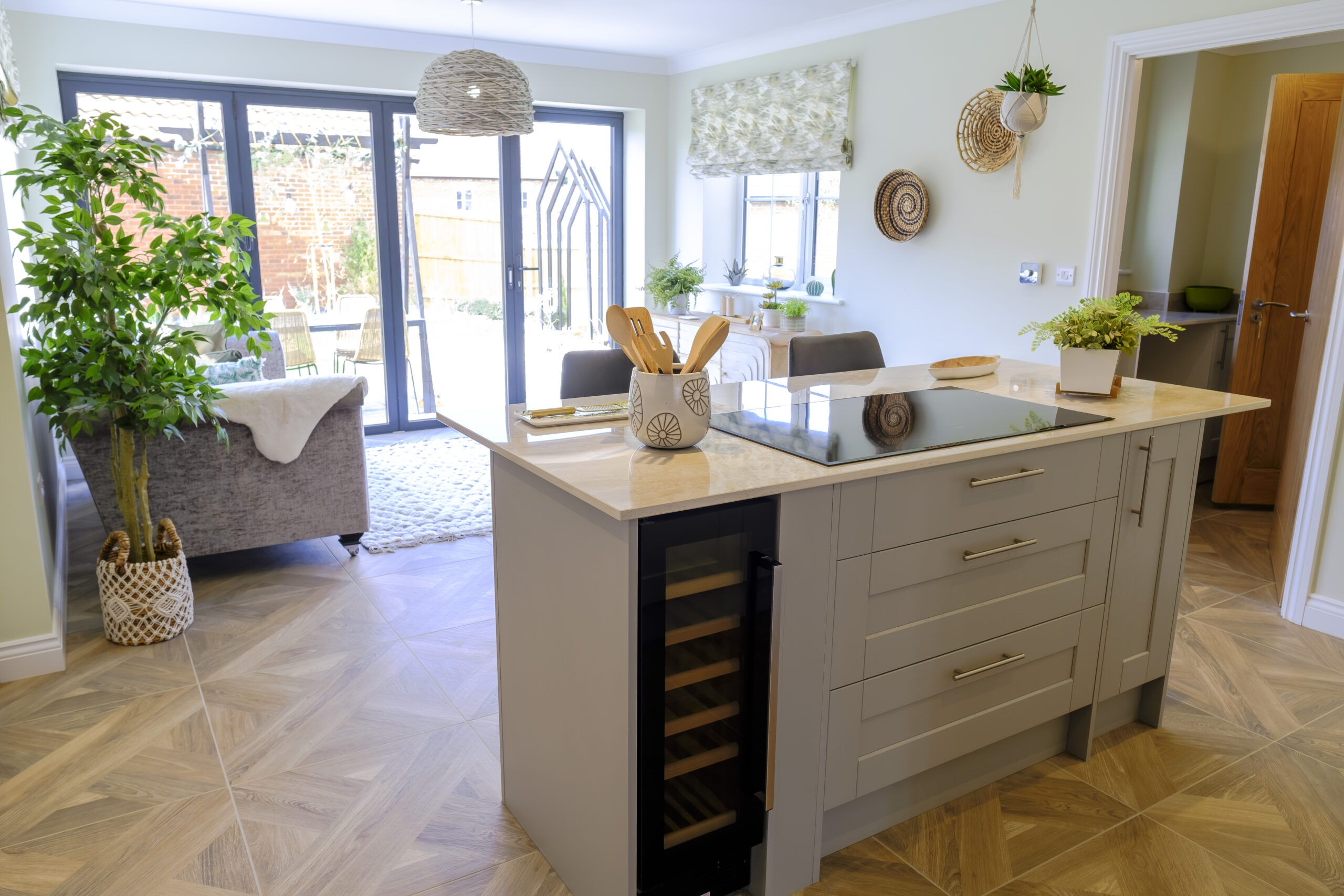 Manor Fields Washingborough Show Home Kitchen Living Area