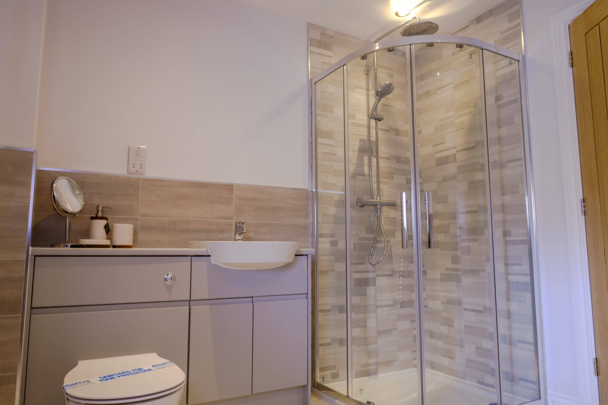 Manor Fields Washingborough Show Home Master Bathroom Shower