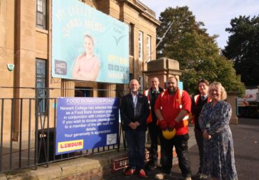 Lindum Newark Collage and Food Bank Collaboration
