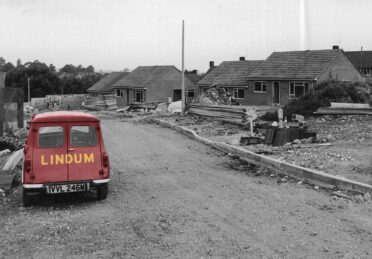 Black and White Image First Lindum Van
