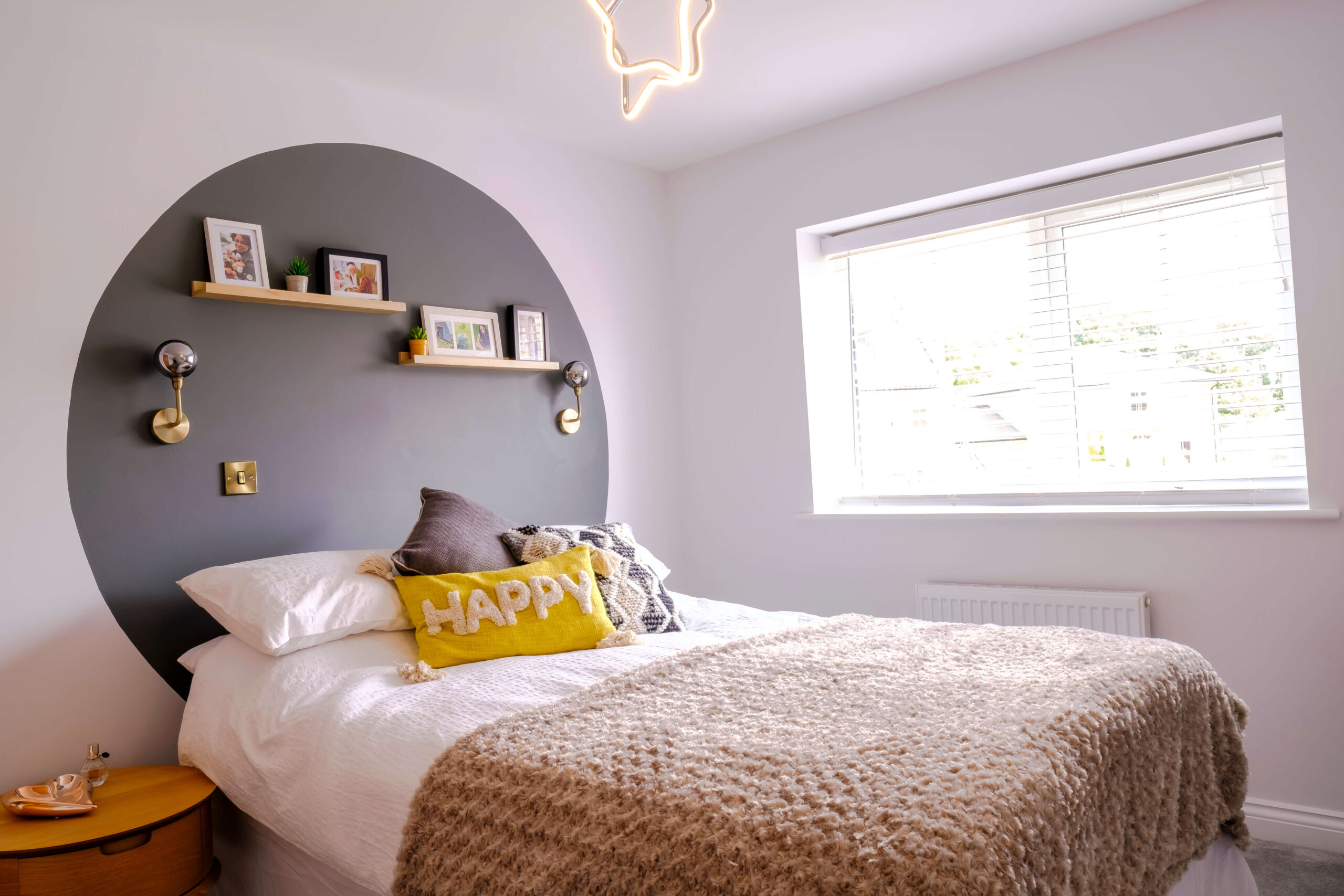 Bedroom 5 Manor Fields Show Home Colour blocking