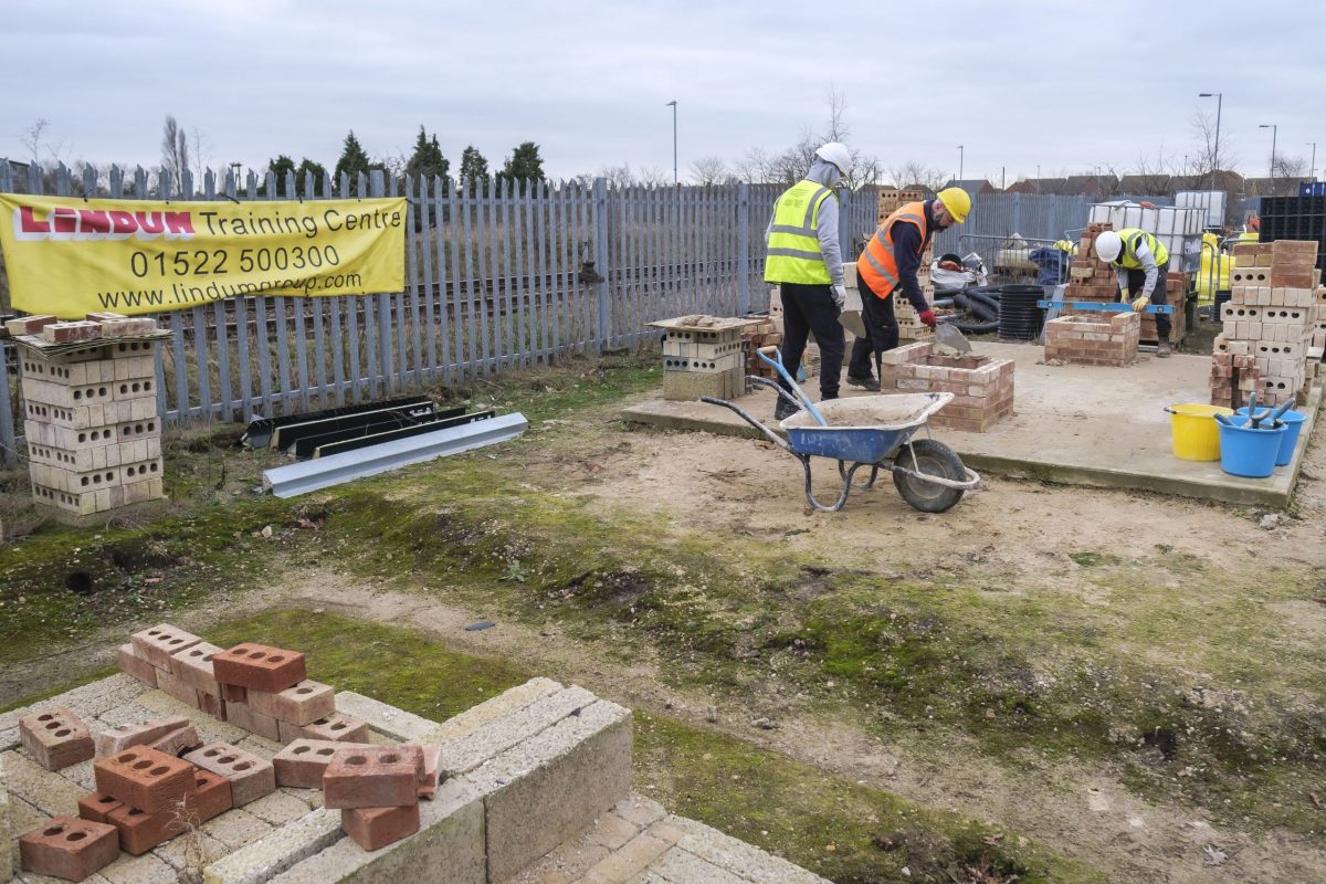 Apprentices Training Bricklaying