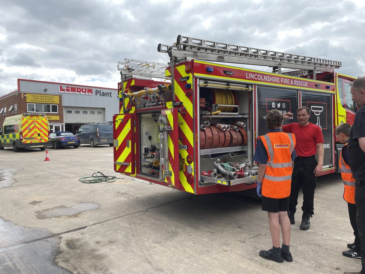 Students visit Lindum Group plant division