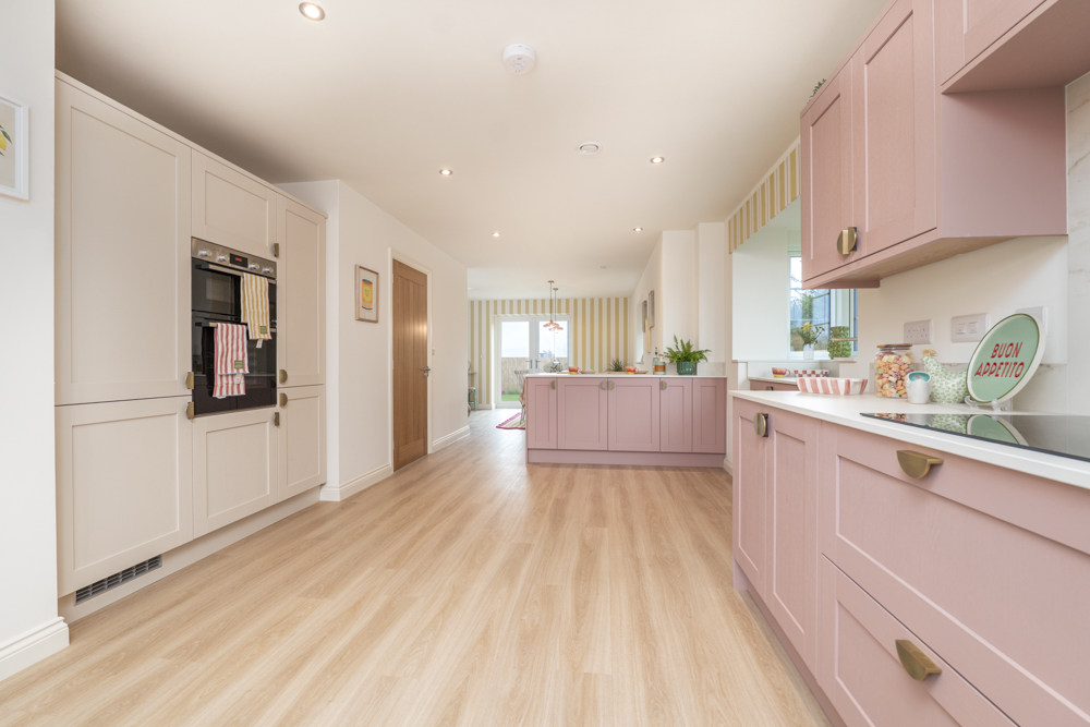 heath view show home view from kitchen to dining area