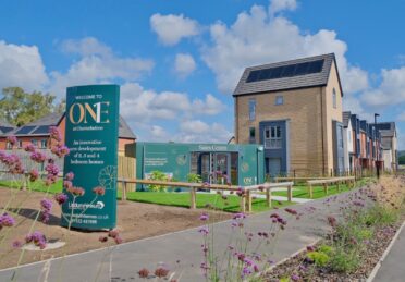 One at Charterholme show home exterior sales office show home