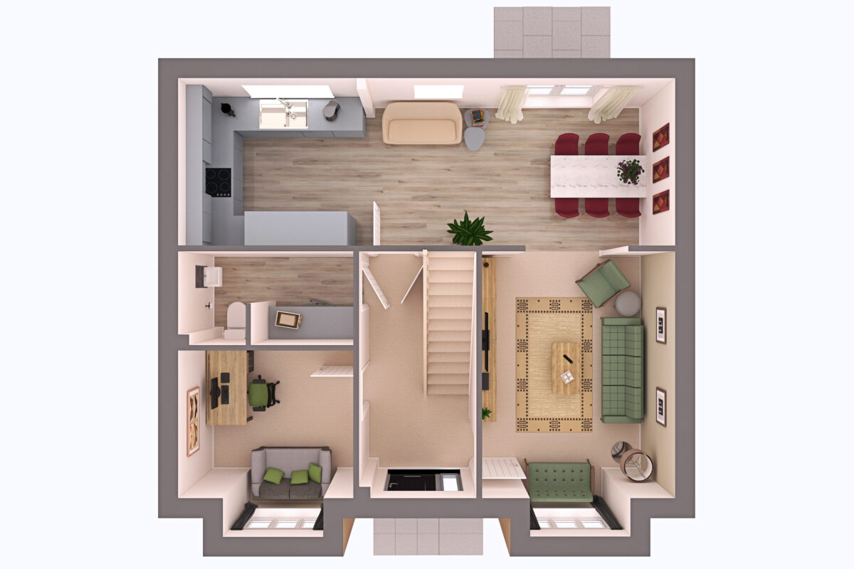 De La Haye Ground Floor plan